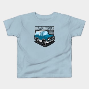 Medium Blue Ramcharger (White-Based) - 1974 Kids T-Shirt